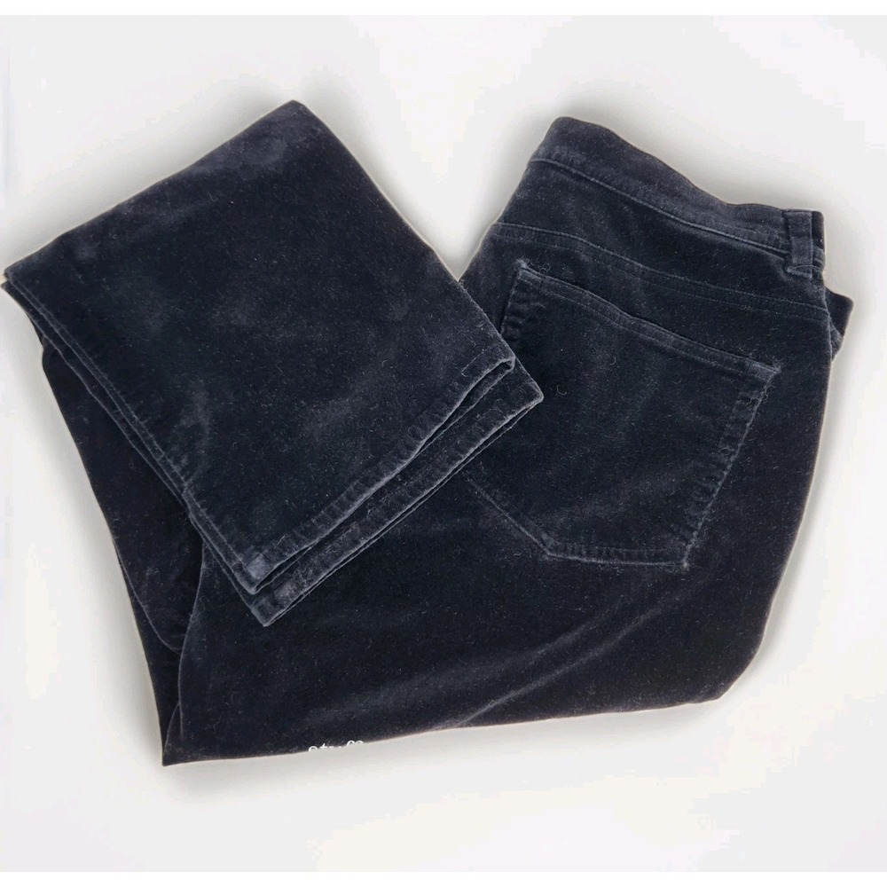 Lauren Ralph Lauren Women's Stretch Velvet Casual Pants Black Size 12